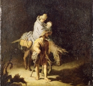 Flucht nach Ägypten - Rembrandt