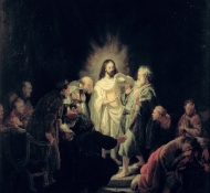 Ungläubigkeit von Sankt Thomas - Rembrandt