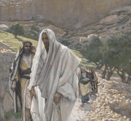 Jesus geht am Abend nach Betanien - Tissot