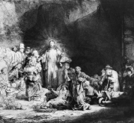 Jesus predigt - Rembrandt