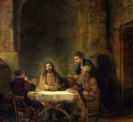 Abendmahl in Emmaus - Rembrandt