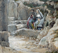 Zwei Marias bewachen das Grab - Tissot